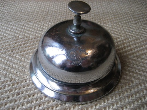 Antique chromed brass hotel - antique,