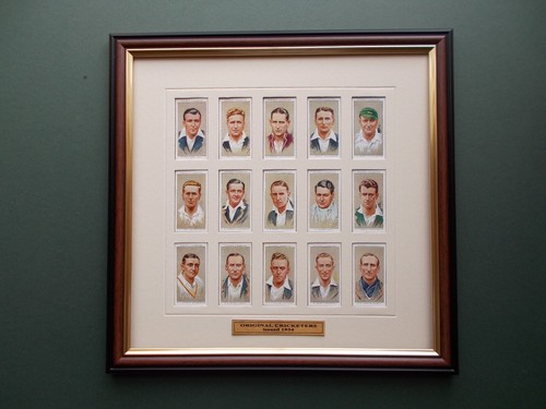 Framed cigarette cards - cigarette,