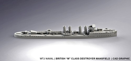 Hms mansfield ww1 british - mansfield, m