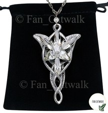 Lord of the Rings Silver EVENSTAR Necklace Pendant Hobbit LOTR + GIFT BAG Arwen
