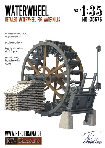 Waterwheel for watermill - waterwheel,