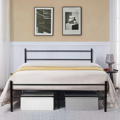 Metal platform bed - platform, with