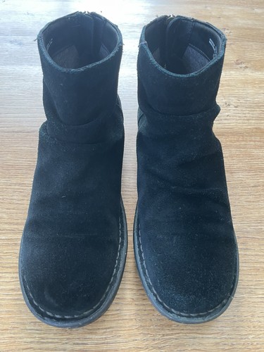Women clarks black suede - black,