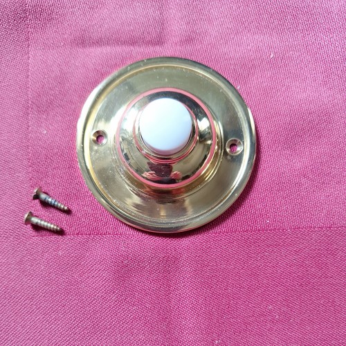 Solid brass door - brass, bell