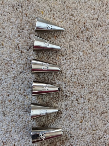 Metal icing nozzles for cake - 6,
