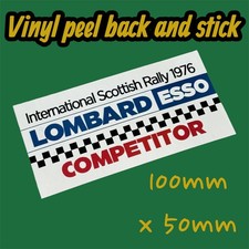 1976 Esso Lombard Competitor