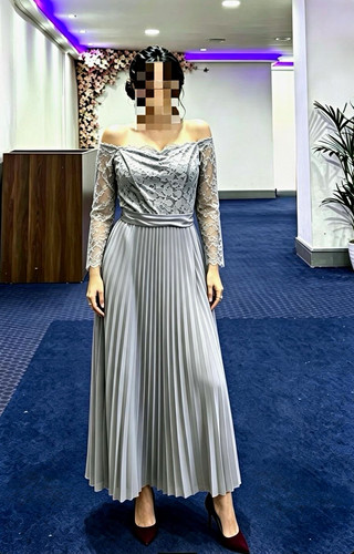 Coast grey floral - grey, lace