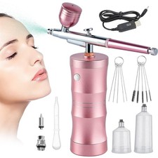 Airbrush Compressor Kit Rechargeable for Nail Makeup Tattoo Cake Spray Hydrating
