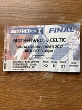 Celtic V Motherwell Match