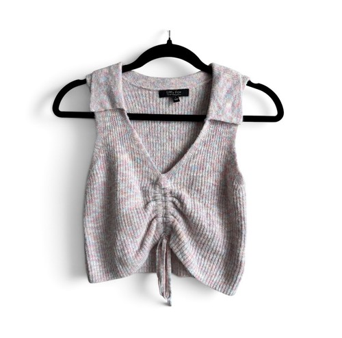 Witty fox pastel - knit, cropped