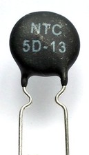 [2pcs] NTC 5D-13 Thermistor, 5 Ohm, 5A, Power Inrush Current Limiter -ref:343