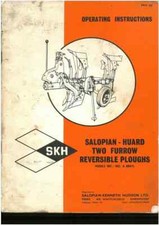 SKH Salopian Huard Two Furrow Reversible Plough Model HB1 HB2 & BR6S Ops Manual