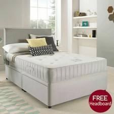 SUEDE DIVAN BED SET WITH