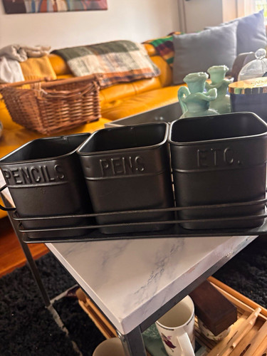 Metal desk organiser - metal,