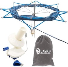 Compact Metal Yarn Ball Winder & Umbrella Swift - Effortless Yarn Management