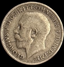 1914 George V Silver 3 Pence