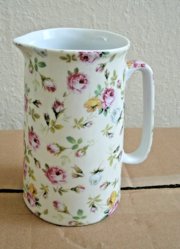 Decorative roses floral jug - decorative,