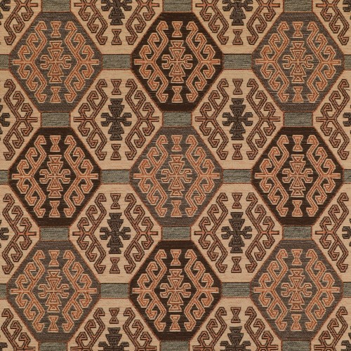 Upholstery fabric orange kilim - fabric,