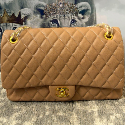 Classic flap medium beige - classic,