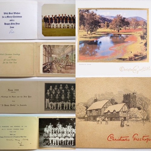 Vintage cricket christmas card - christmas,