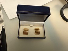 18ct Gold Pair Cufflinks and Boxed 7.5g Total
