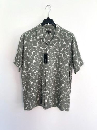 Shirt printed green short - green,