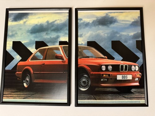 Framed print e30 bmw 323i - e30, bbs