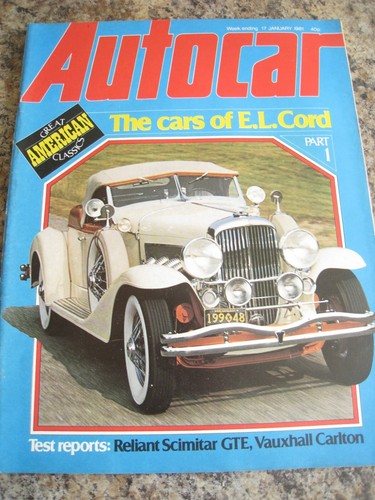 Autocar magazine jan 1981 the - 1981,