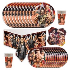 WWE Party Supplies Set Plates