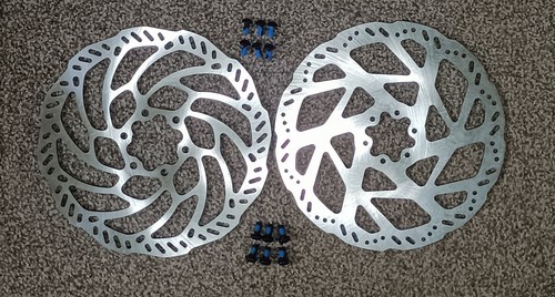 Front and rear brake disc - disc, set