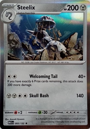 093 132 steelix - holo, mega