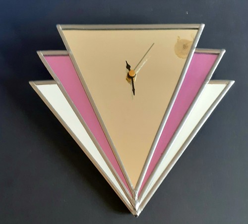 Art deco mirror - deco, clock
