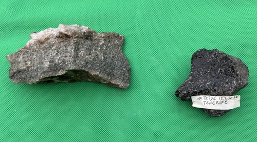 Two rocks hornblende - rocks, and