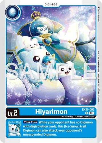 Digimon hiyarimon ex11 - hiyarimon, [ex11-002]