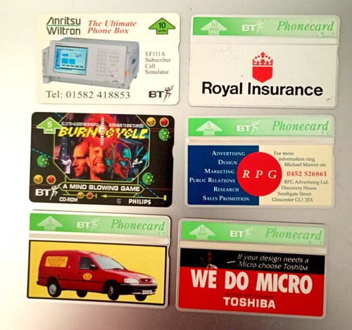 Telephone cards - 6,