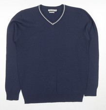 Il Gufo Men's Blue V-Neck