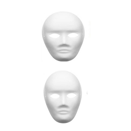 Pieces paintable paper mask - paintable,