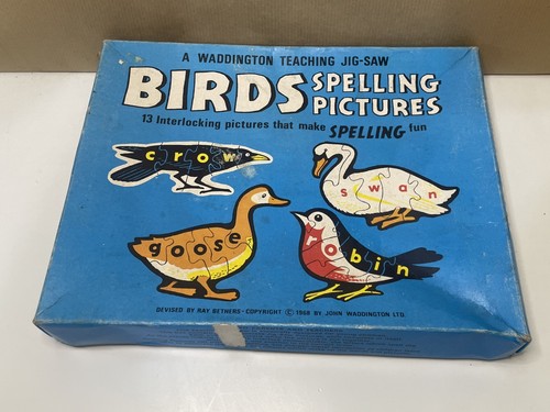 Vintage 1960s birds spelling - 1960s,