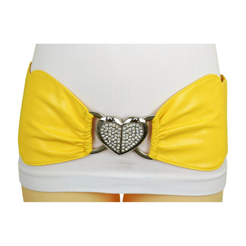 Bright yellow wide elastic - bright,
