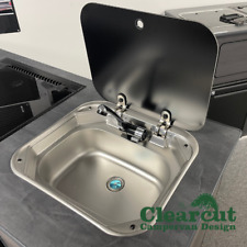 Campervan Sink & 12v Tap with Micro-switch, can replace Dometic 8005 Sink