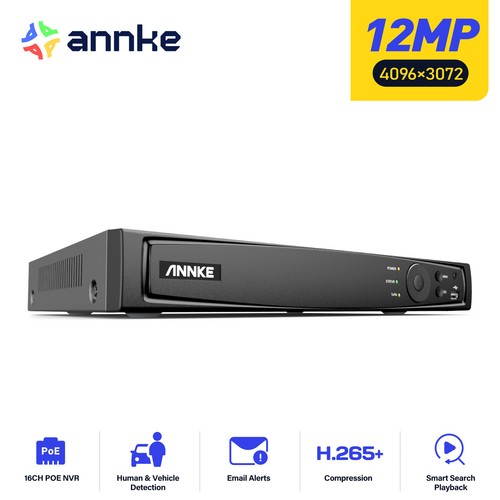 Annke 12mp cctv 16ch nvr - 12mp,
