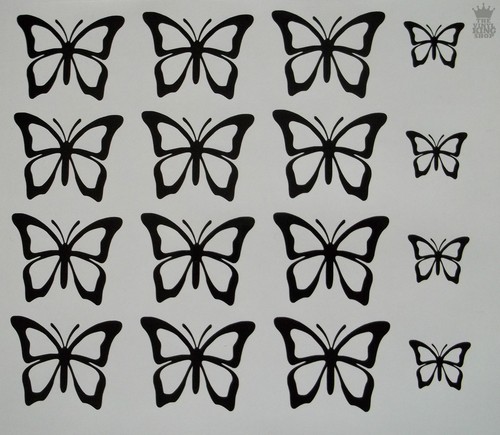 Butterfly vinyl decal - x,