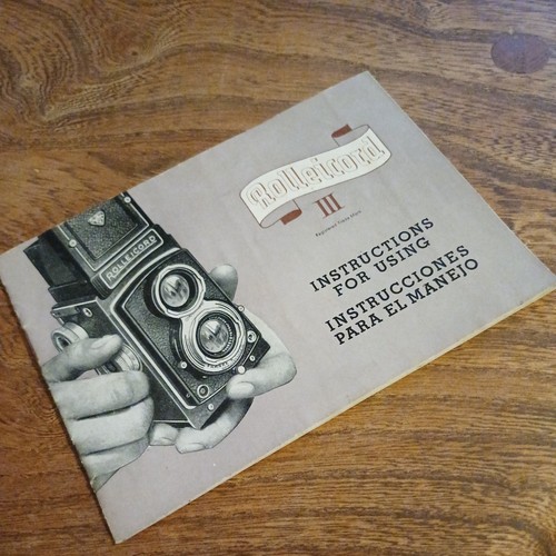 Rolleicord iii instruction - rolleicord,