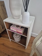 Bed Side Table Shabby Chic White