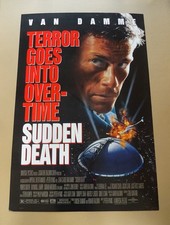 Sudden Death Original 1995 One Sheet Movie Poster 101x69cm Jean-Claude Van Damme