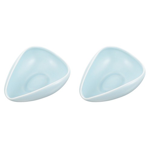 2pcs reusable sky blue ceramic - 2pcs,