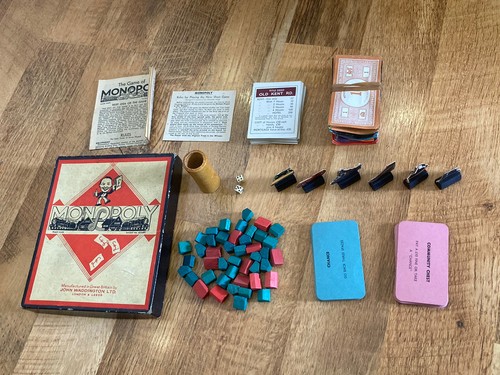 Monopoly vintage spares - monopoly, dice