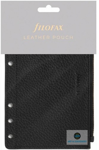 Filofax leather zipper pouch - filofax,