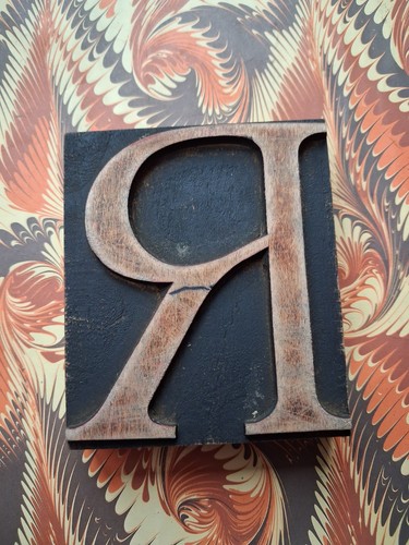 Wooden letterpress printing - ,