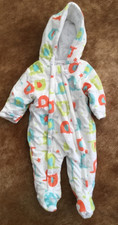 Babaluno 3-6 Month Snow Suit Elephant Pattern Padded All-in-One